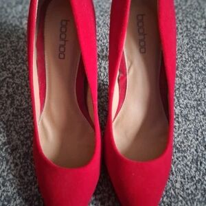 Boohoo Vibrant Red Women's Heels
